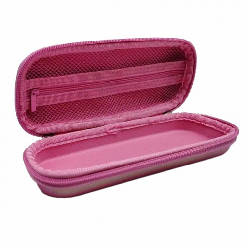 Пенал Hatber 215х90х53мм 1 отделение 1 карман на молнии голографический эффект серия  -Розовое облако-  в пластик.боксе с европодвесом