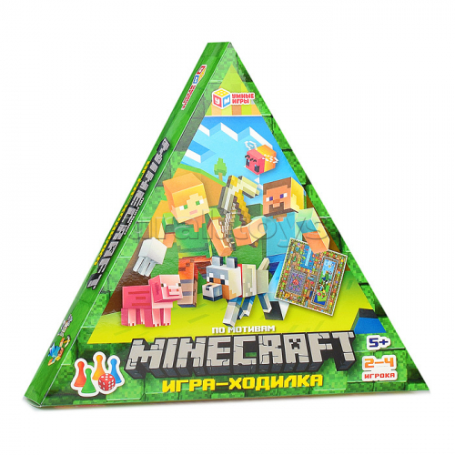 Игра-ходилка в треугольной коробке. По мотивам Minecraft.