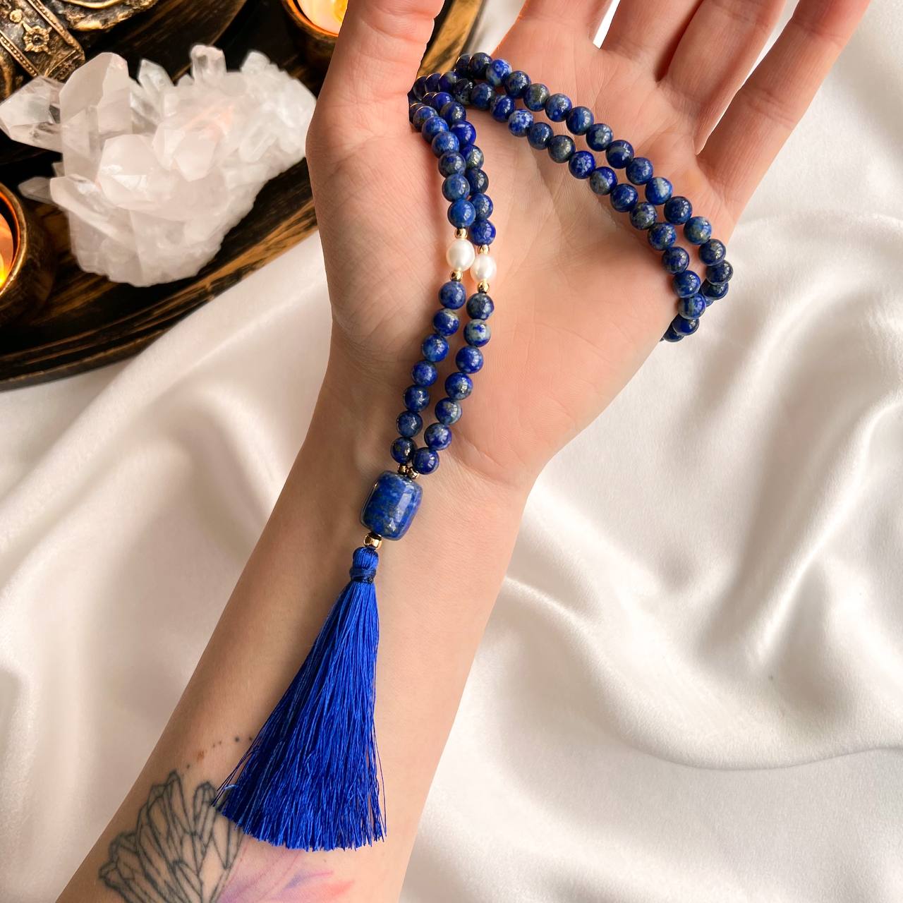 Радуга Самоцветов Сотуар из Лазурита и Жемчуга