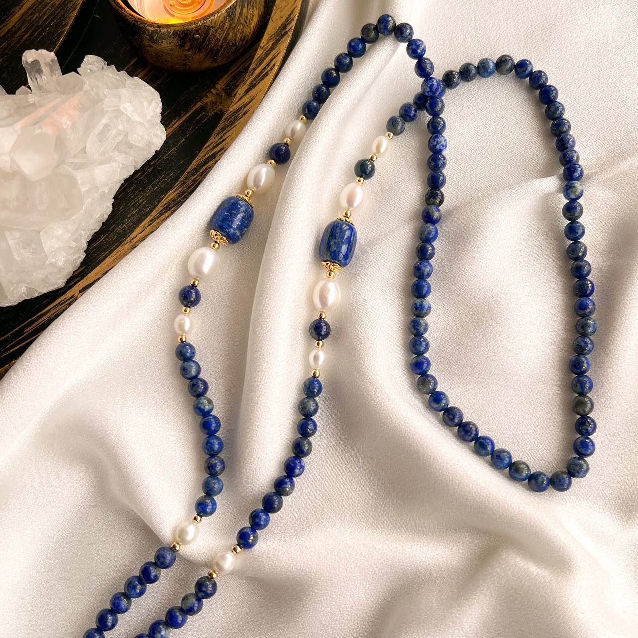 Радуга Самоцветов Сотуар из Лазурита и Жемчуга