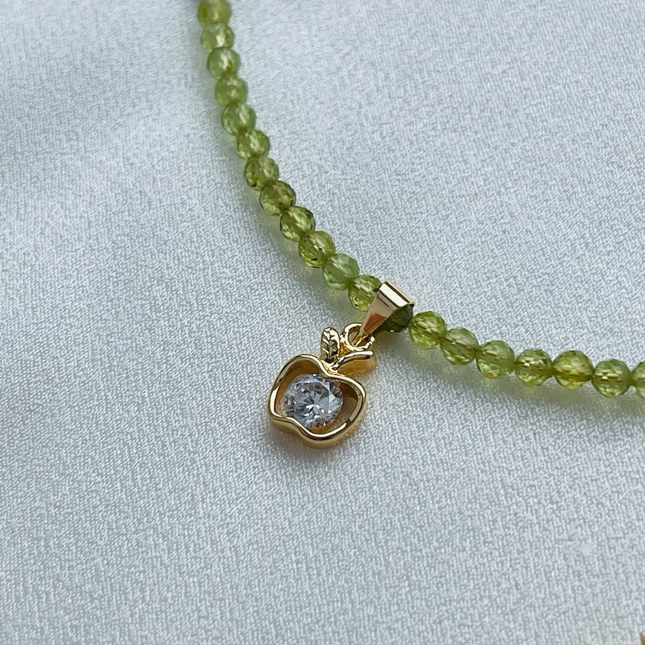 Радуга Самоцветов Колье из Турмалина и Хризолита