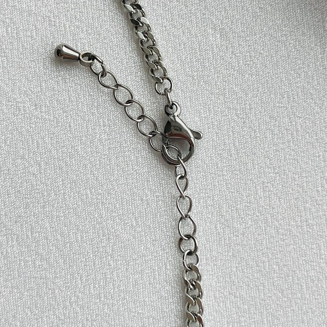 Радуга Самоцветов Колье на цепочке из Розового кварца и Амазонита