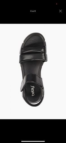 937017/07-01 черный иск.кожа женские туфли открытые (В-Л 2023)
