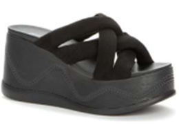 137570/02-01 черный текстиль женские туфли открытые (В-Л 2023)