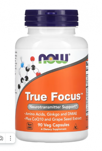 NOW Foods, True Focus, 90 растительных капсул