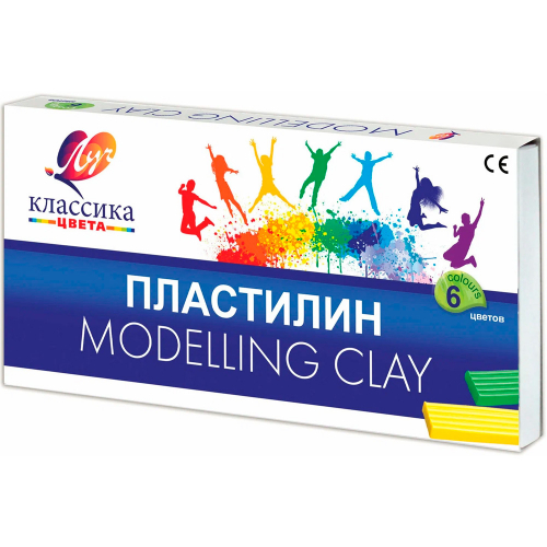 Пластилин 6 цв. Классика 120гр. 12С878-08 /ЛУЧ/. в Нижнем Новгороде