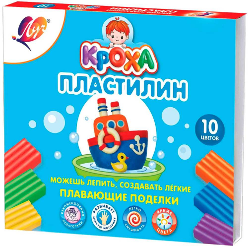 Пластилин 10цв Плавающий  /ЛУЧ/ в Нижнем Новгороде