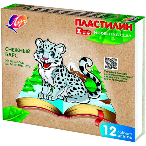 Пластилин 12 цв. Zoo 29С1722-08 /ЛУЧ/. в Нижнем Новгороде