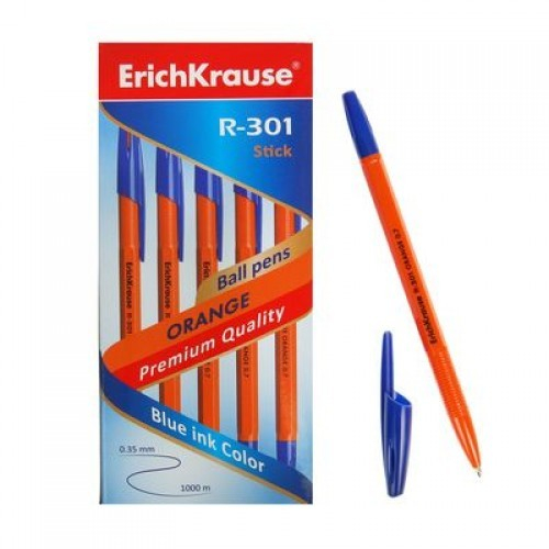 Ручка шарик синий R-301 ORANGE 0.7 Stick 43194 /Erich Krause/ в Нижнем Новгороде