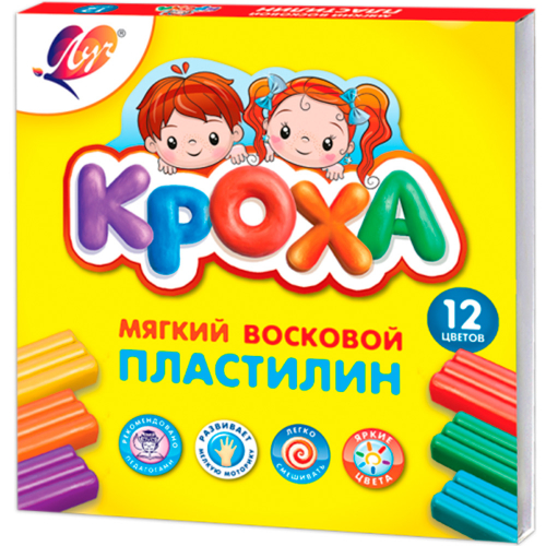 Пластилин 12 цв. Кроха 198 гр. 531328 /ЛУЧ/. в Нижнем Новгороде