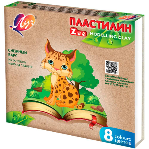 Пластилин 8 цв. Zoo 29С1720-08 /ЛУЧ/ в Нижнем Новгороде