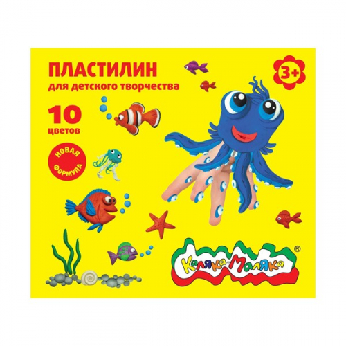 Пластилин 10 цв. Каляка-маляка ПКМ10-П 150г. в Нижнем Новгороде