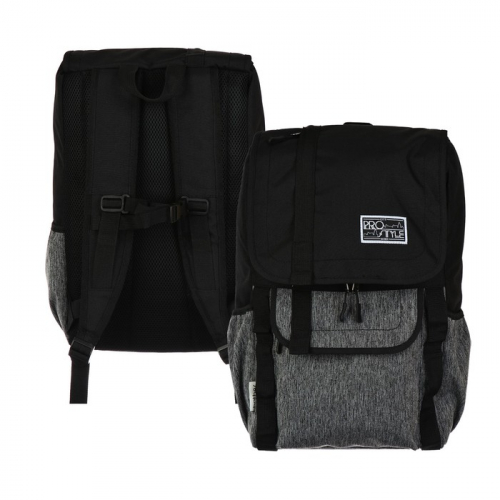 Рюкзак молодежный 40 х 26 х 14 см, Hatber City Style, чёрный NRk_57112
