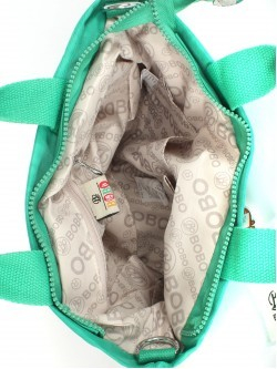 Сумка женская текстиль BoBo-6681-1, 1отд, 4внеш карм, плечевой ремень, зеленый 255274