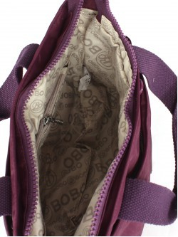 Сумка женская текстиль BoBo-0735, 1отд, плечевой ремень, фиолетовый 255295