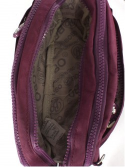 Сумка женская текстиль BoBo-9939, 3отд, плечевой ремень, фиолетовый 254054