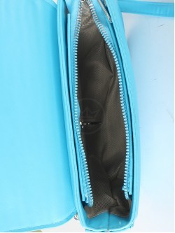 Сумка женская искусственная кожа Ch&K-9261-1, 1отд, плечевой ремень, голубой 255065