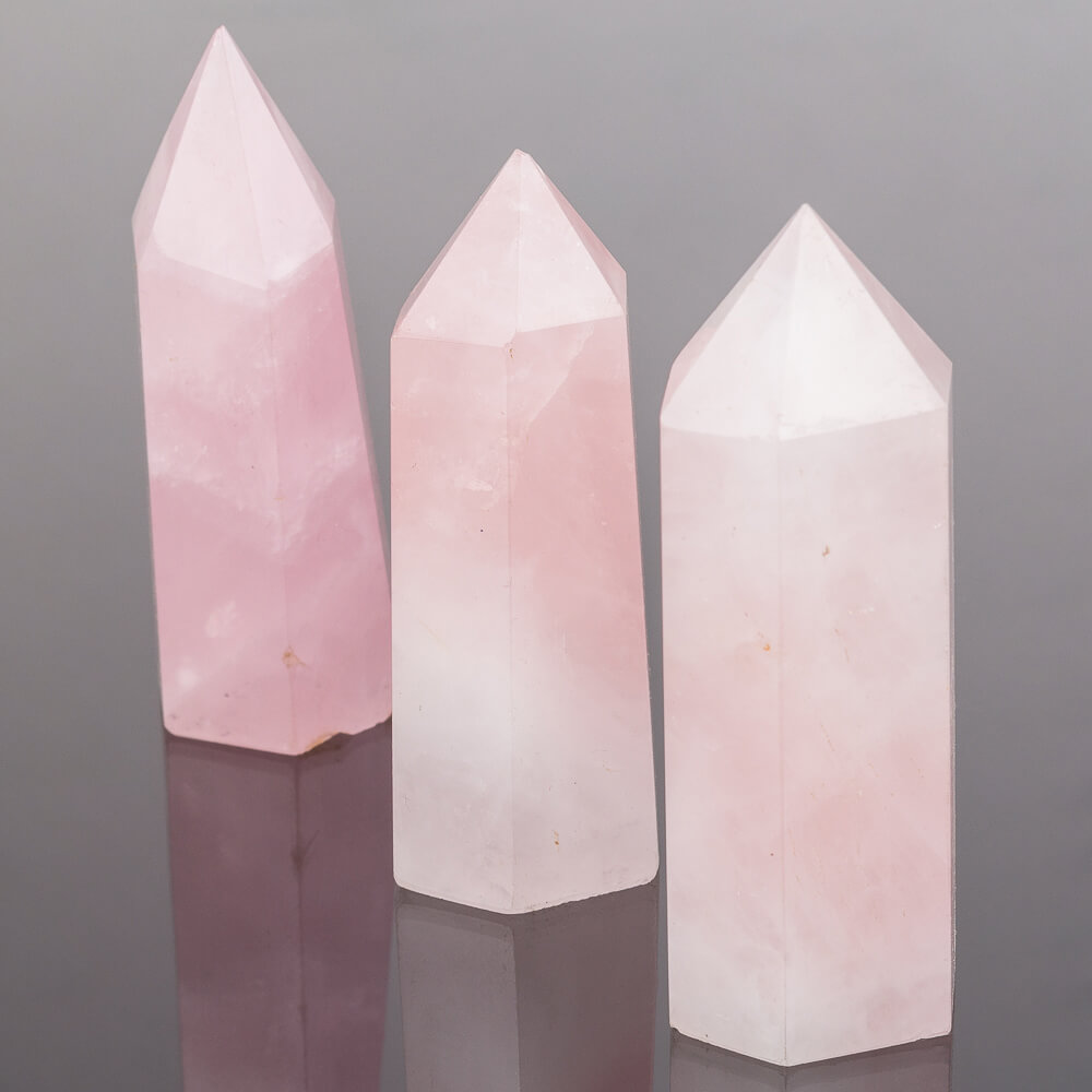 Радуга Самоцветов Кристалл Розовый кварц