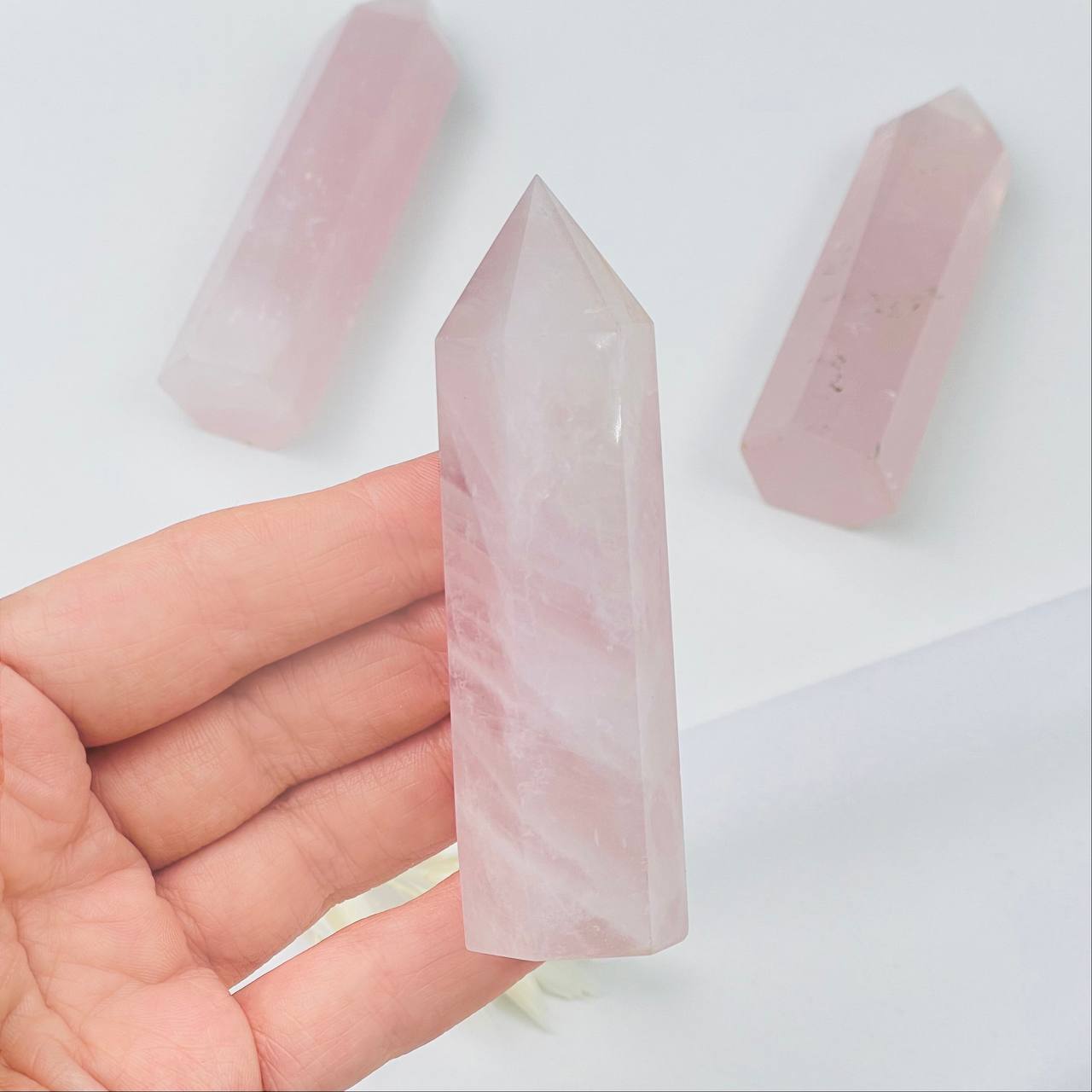 Радуга Самоцветов Кристалл Розовый кварц