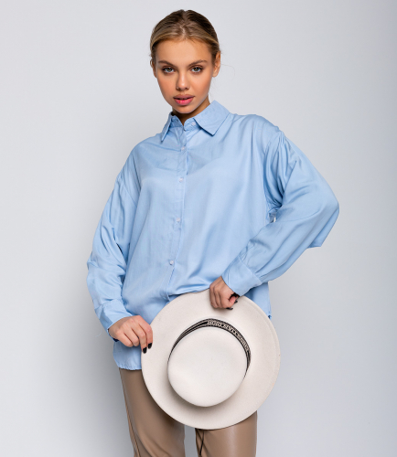 Ст.цена 760руб.Рубашка #КТ3160 (6), голубой