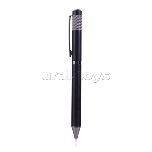 Ручка шариковая с поворотным механизмом Fortis B, синяя, пулевидный пиш.узел 0,7 мм, сменный стержень 98 мм типа Parker, корпус металлический, подарочная упаковка