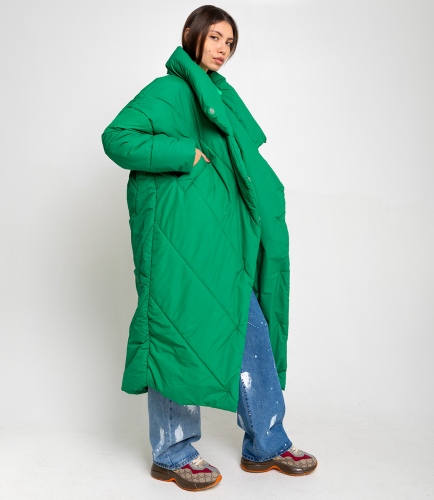 Ст.цена 2890руб.Пальто #БШ1290-1, зелёный
