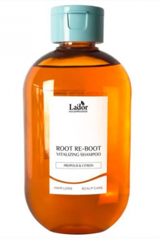 La'dor ROOT RE-BOOT VITALIZING SHAMPOO PROPOLIS&CITRON Шампунь для восстановления корней волос с прополисом и цитроном 300мл
