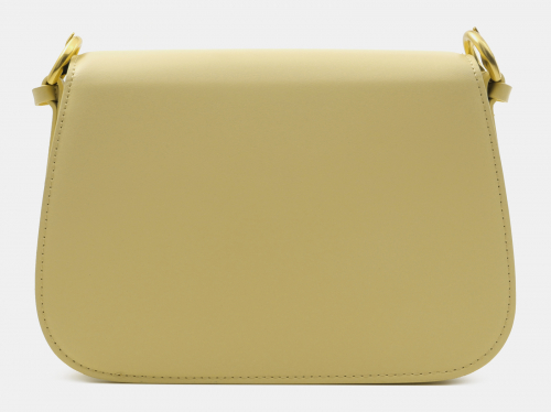 Желтая кожаная женская сумка из натуральной кожи «WK001 Yellow»