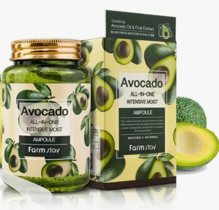 650рАмпульная сыворотка с экстрактом авокадо FarmStay Avocado All-In-One Intensive Moist Ampoule 250мл