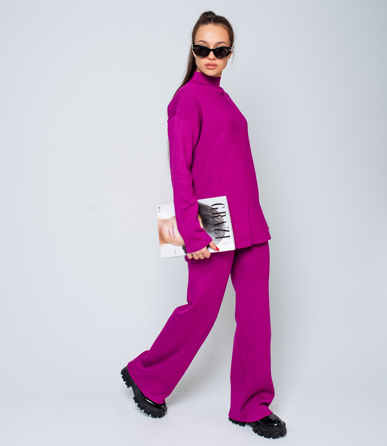 Костюм #КТ36933, сливовый