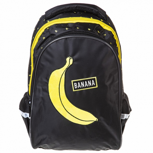 Рюкзак Hatber STREET- Banana- -40х26х19см- полиэстер светоотраж. 2 отделения 3 кармана  