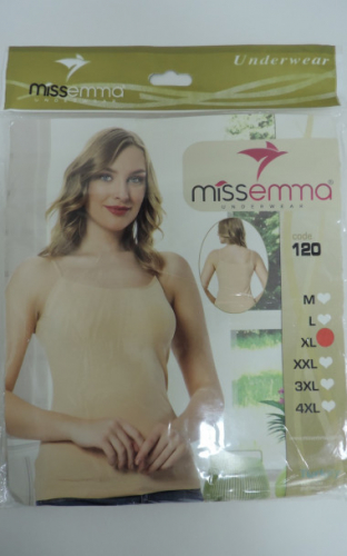 Майка женская MissEmma арт. 120 р. M-L-XL-2XL-3XL-4XL, цв. в ассортименте