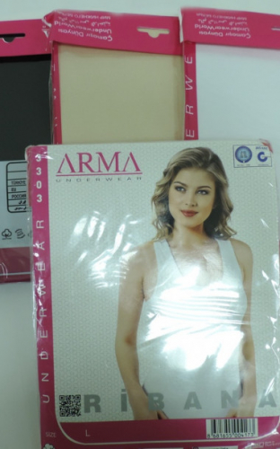 Майка женская ARMA RIBANA р. M-L-XL-2XL, цв. в ассортименте