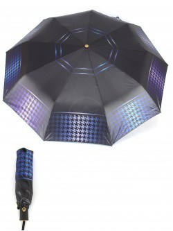 Зонт женский ТриСлона-L 3992 А, R=58см, суперавт; 8спиц, 3слож, набивной 