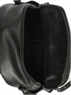 Рюкзак жен натуральная кожа OPI-8153, 1отд, 4внутр+4внеш/карм, черный 254980