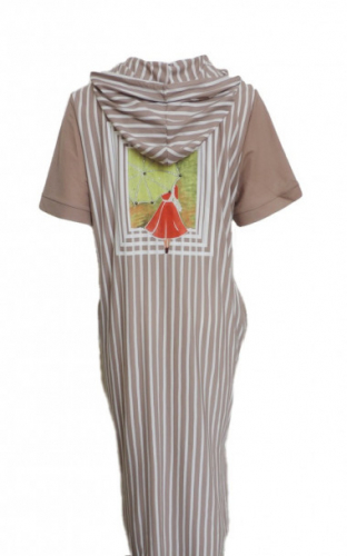 Платье женское с капюшоном jaklin 50-56