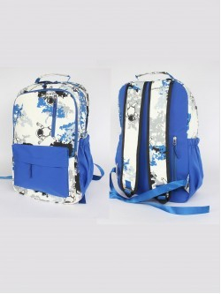 Рюкзак MC-6037 текстиль, 2отд, 5внеш, 3внут/карм. синий/белый 254929