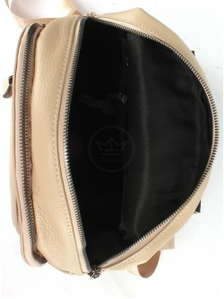 Рюкзак жен натуральная кожа GU 163-6-716, 2отд, 4невш+5внут карм, бежевый 255012