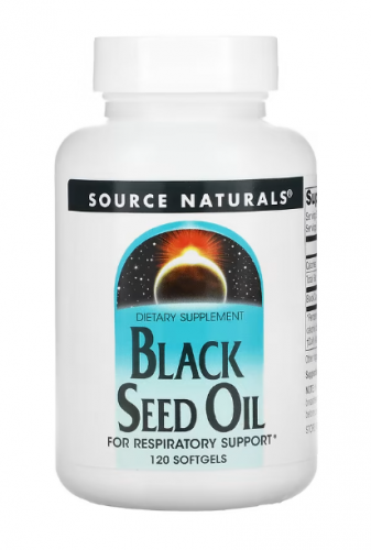 Source Naturals, Масло черного тмина, 120 мягких таблеток