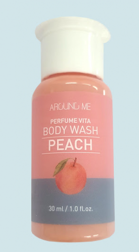 МИНИ Гель для душа с экстрактом персика Around Me Perfumed Vita Body Wash Peach (Mini) 30ml