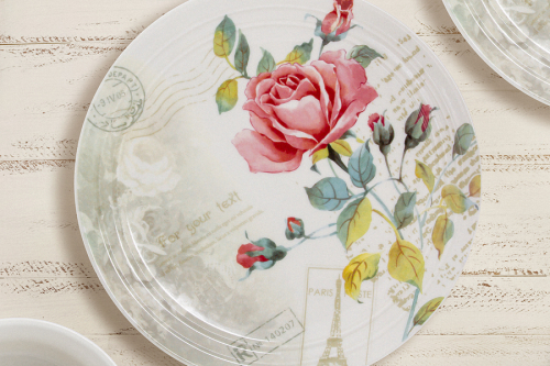 Тарелка закусочная Розы Парижа, 21 см, 60950