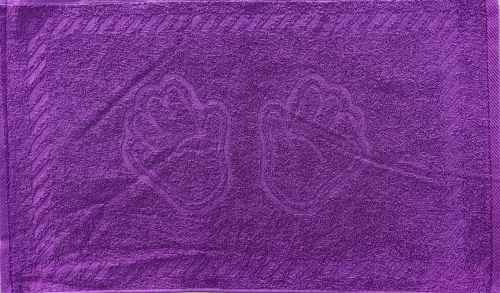 Полотенце Ручки махровое фиолетовый