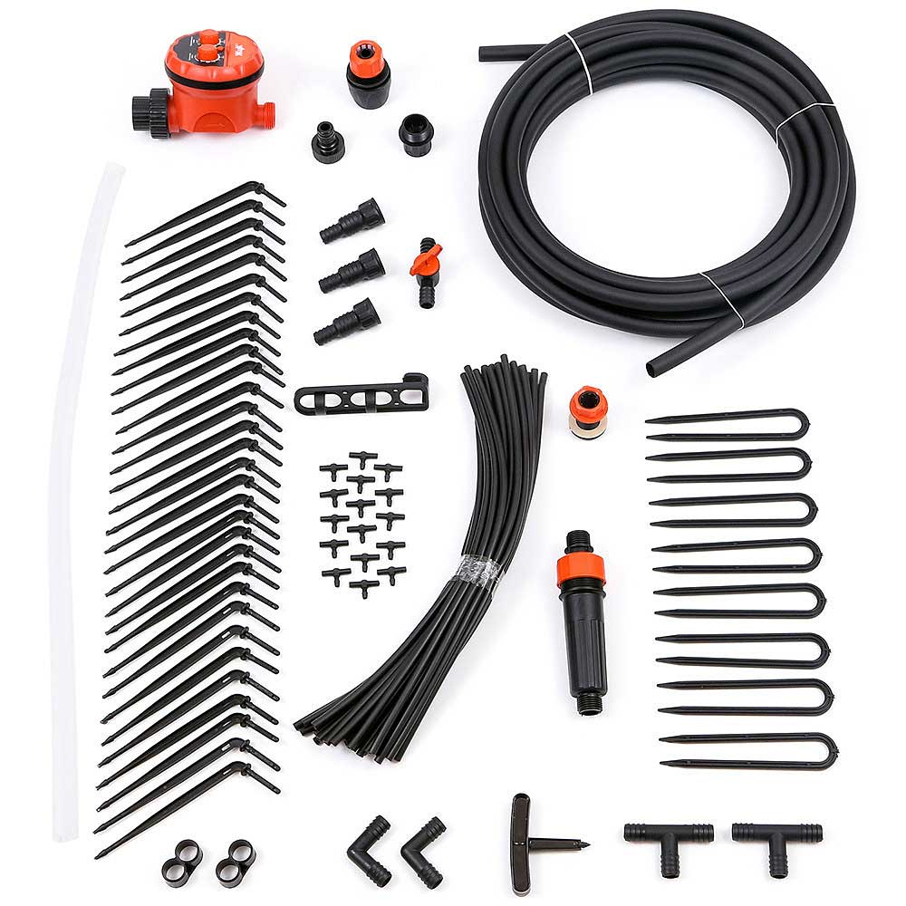 Капельный полив от емкости 30 растений с регулируемыми капельницами с таймером ЖУК 7343-00 (3)