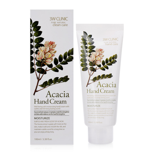 [3W CLINIC] Крем для рук АКАЦИЯ Moisturizing Hand Cream Acacia, 100 мл