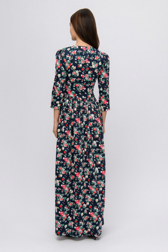 Платье 1001 DRESS #891834Темно-синий (принт)