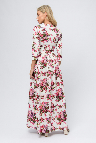 Платье 1001 DRESS #892211Белый (цветочный принт)