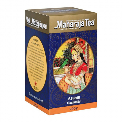 MAHARAJIA TEA Black Assam Harmutty Чёрный байховый Ассам Хармати 200г