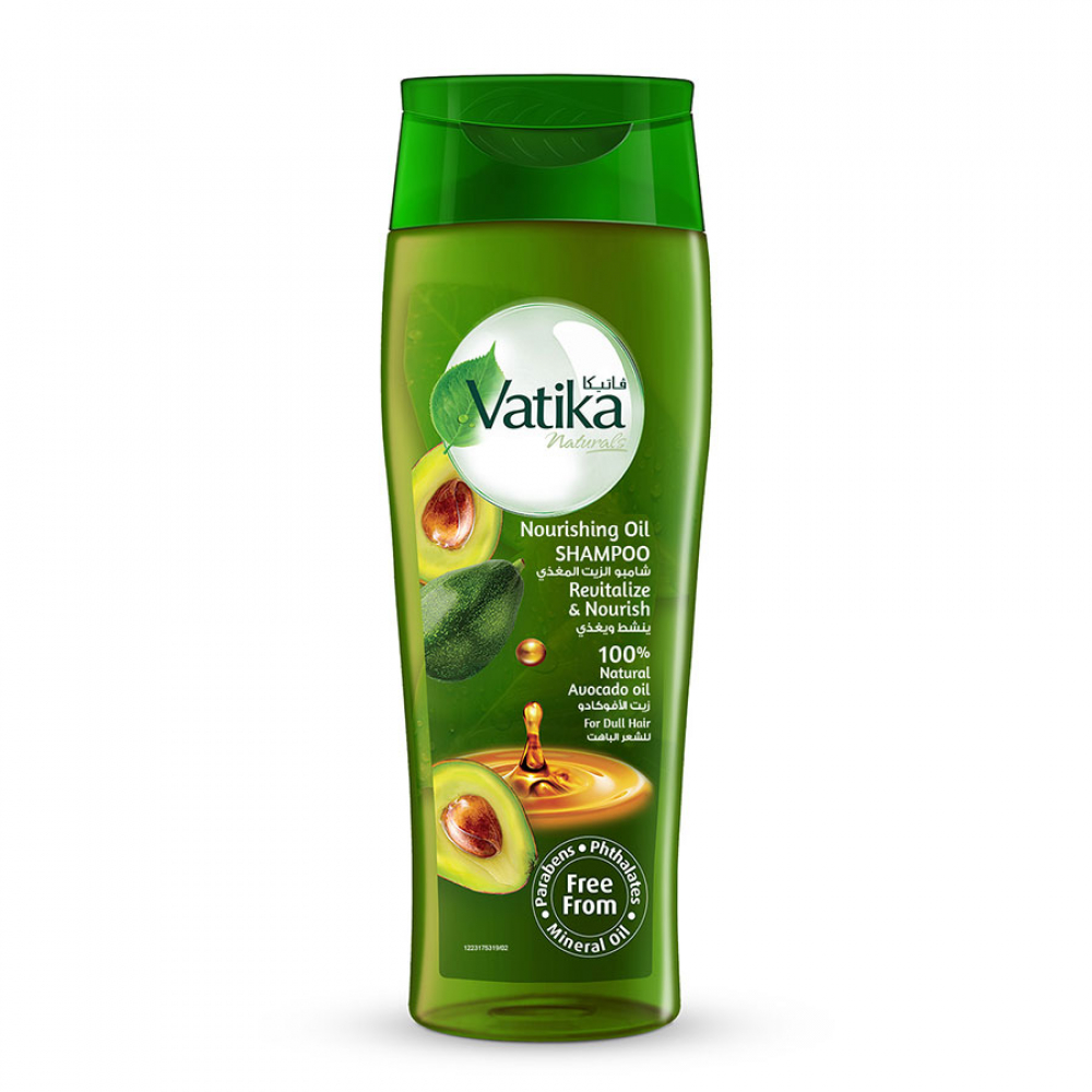 DABUR VATIKA Naturals Shampoo Nourishing Oil Avocado Шампунь для волос питательный с маслом авокадо 425мл