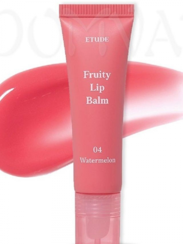 Etude House/ Фруктовый бальзам для губ с ароматом арбуза. #04 Watermelon, Etude House Fruity Lip Balm. 10 гр.