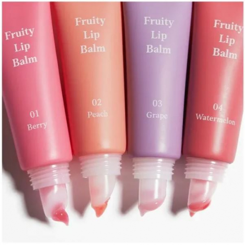 Etude House/ Фруктовый бальзам для губ с персиком #02 Peach, Etude House Fruity Lip Balm. 10 гр.